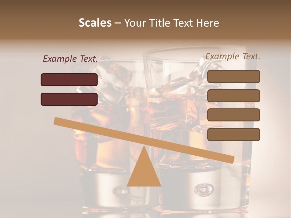 Glass Brown Liquor PowerPoint Template