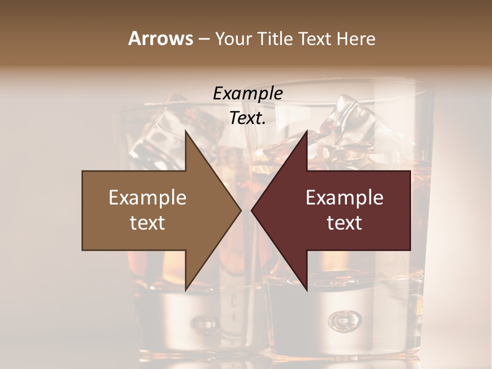 Glass Brown Liquor PowerPoint Template