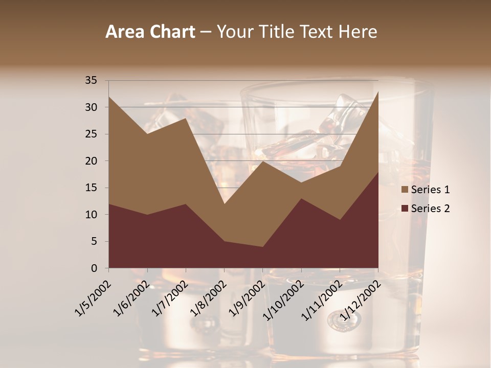 Glass Brown Liquor PowerPoint Template