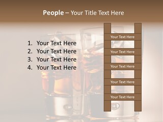 Glass Brown Liquor PowerPoint Template