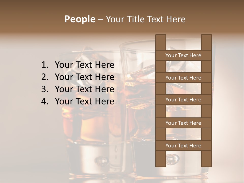 Glass Brown Liquor PowerPoint Template