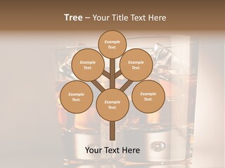 Glass Brown Liquor PowerPoint Template