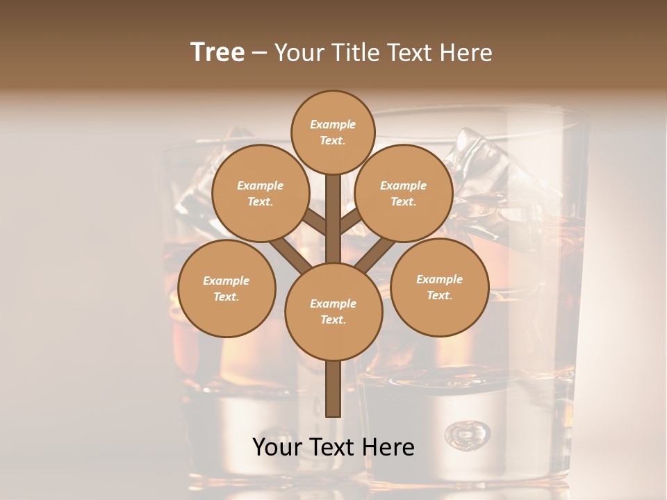 Glass Brown Liquor PowerPoint Template