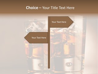 Glass Brown Liquor PowerPoint Template