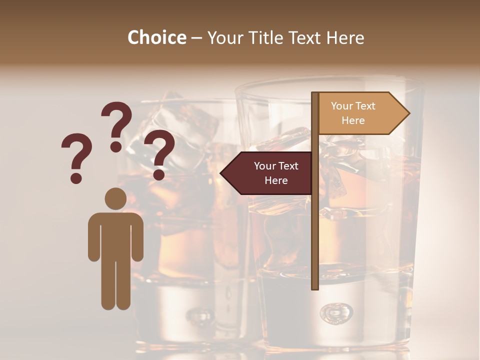Glass Brown Liquor PowerPoint Template