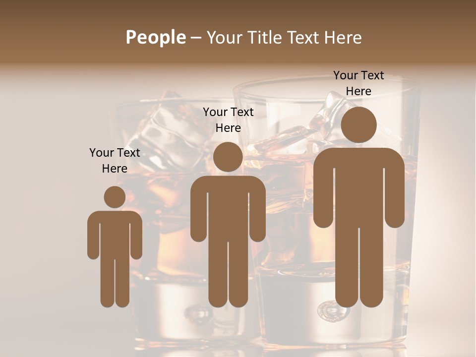 Glass Brown Liquor PowerPoint Template