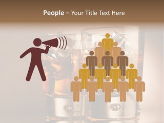 Glass Brown Liquor PowerPoint Template