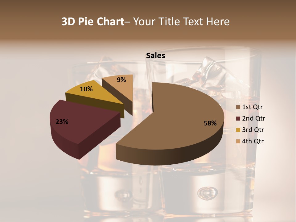 Glass Brown Liquor PowerPoint Template