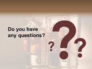 Glass Brown Liquor PowerPoint Template