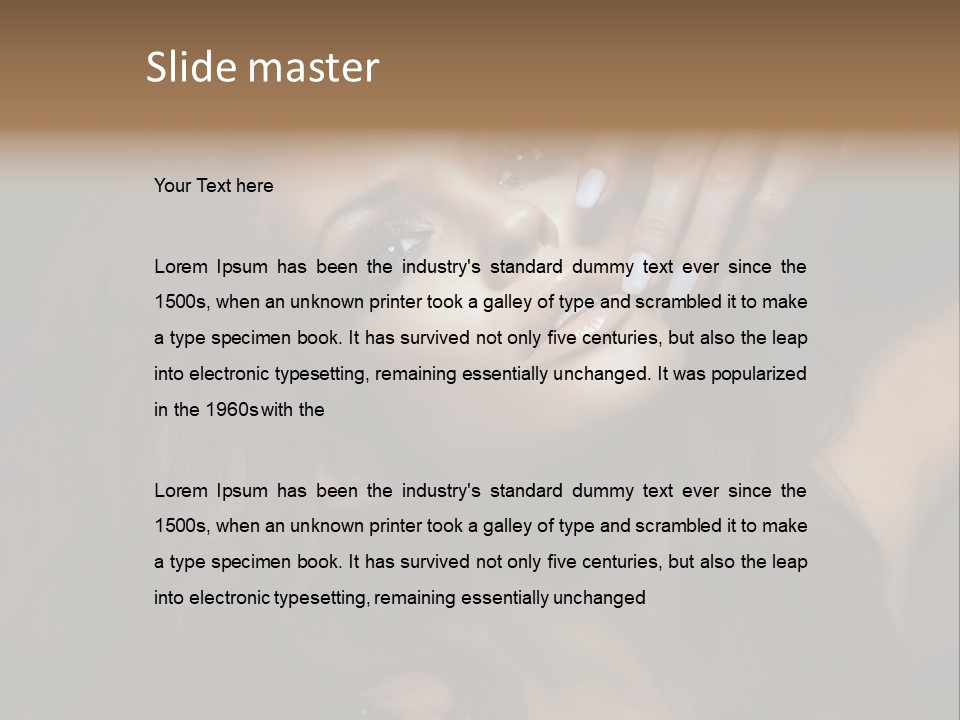 Lady Background Female PowerPoint Template