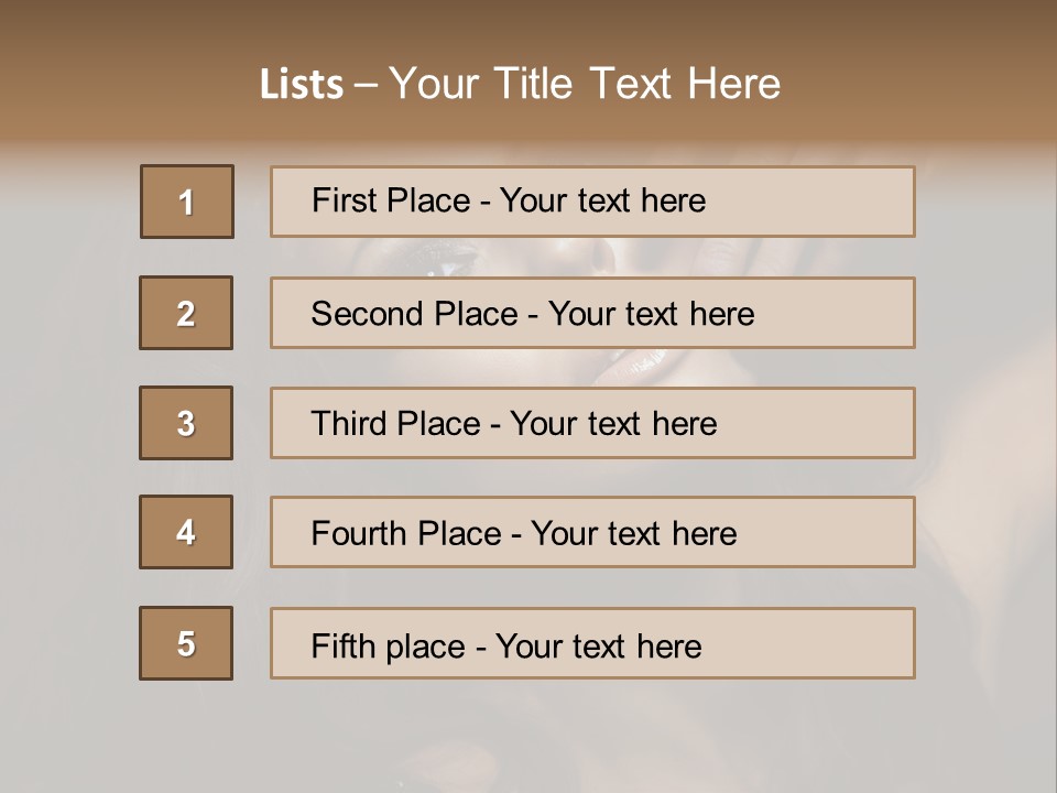 Lady Background Female PowerPoint Template