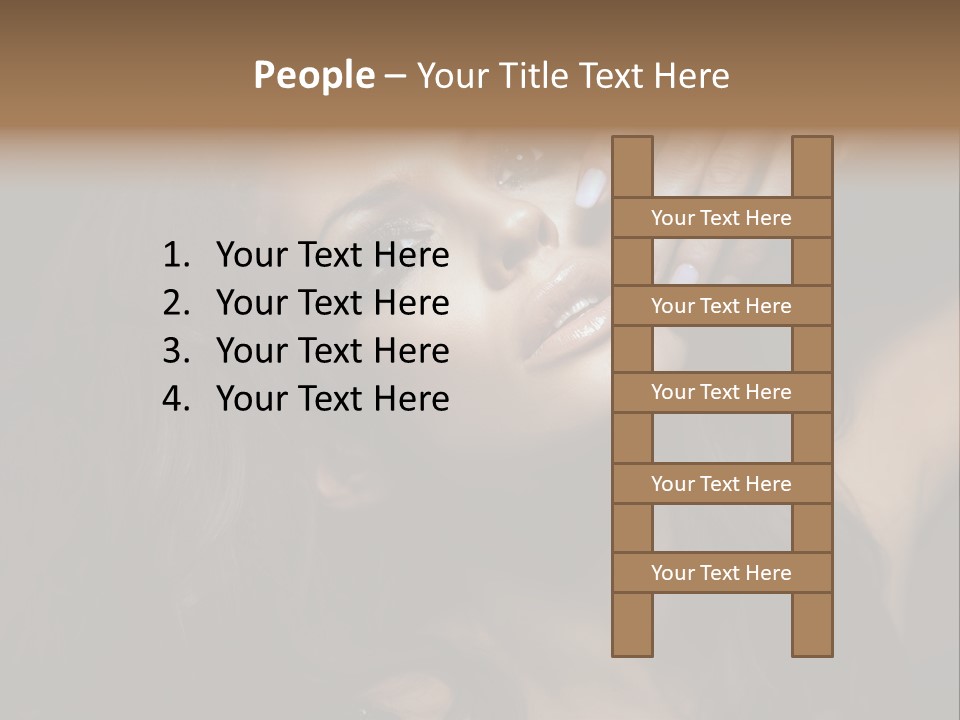 Lady Background Female PowerPoint Template