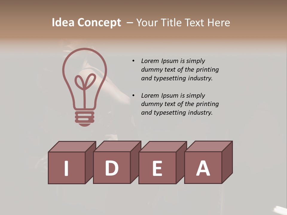 Emotion Clothing Hide PowerPoint Template