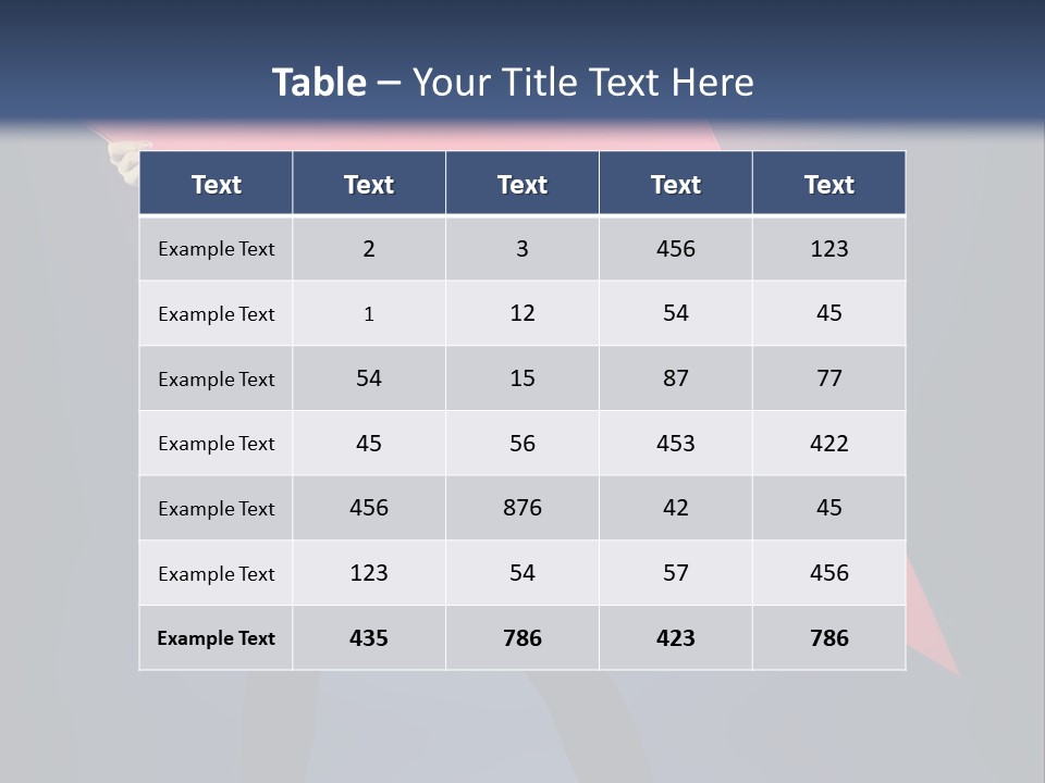 Hairstyle Shape Copy PowerPoint Template