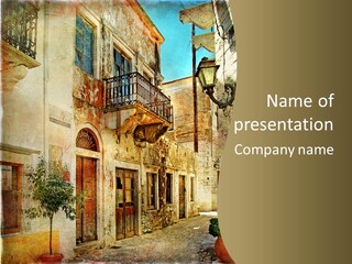 Paper Outdoor Ancient PowerPoint Template