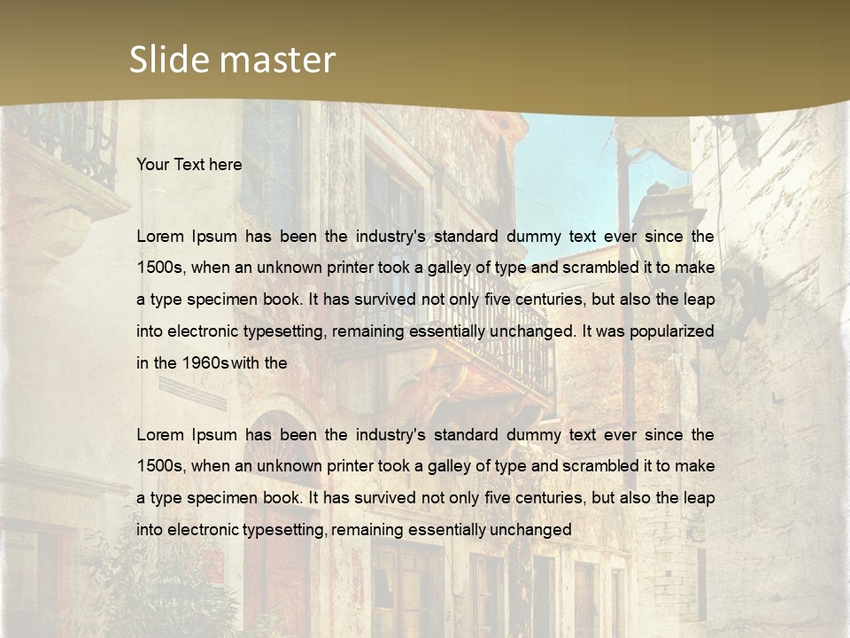 Paper Outdoor Ancient PowerPoint Template