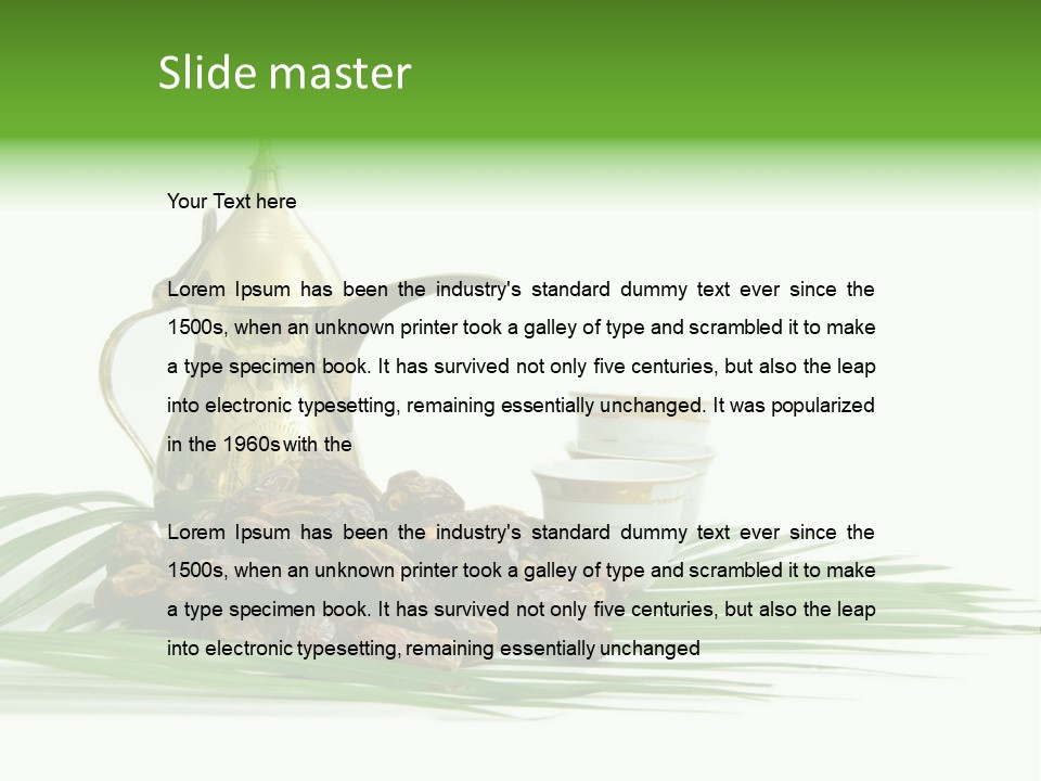 Arabia Background Food PowerPoint Template