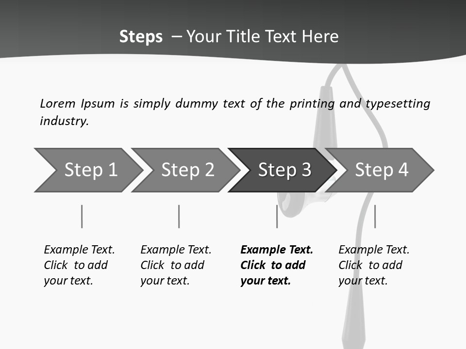 Cord Isolated Mobility PowerPoint Template
