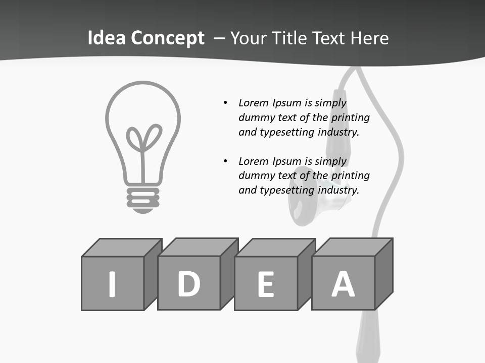 Cord Isolated Mobility PowerPoint Template