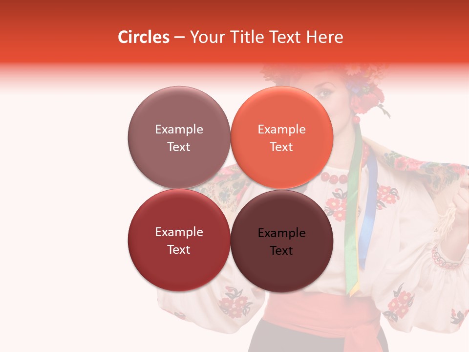 Portrait Brunette Cute PowerPoint Template