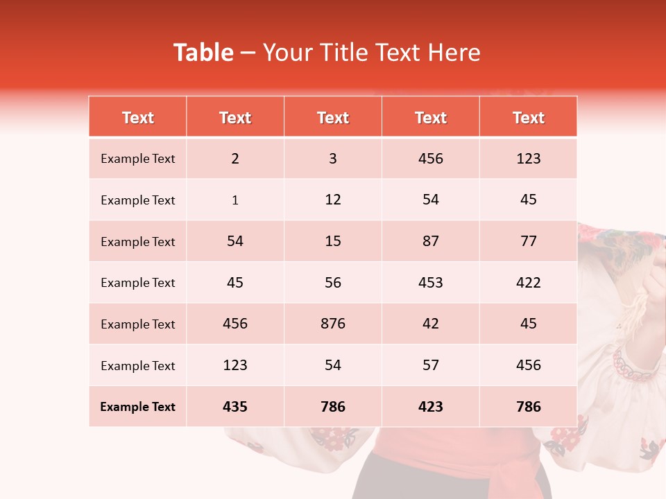 Portrait Brunette Cute PowerPoint Template