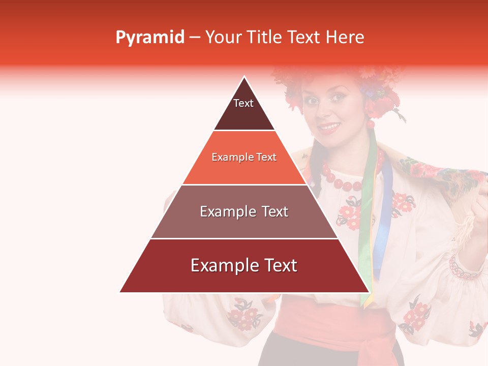 Portrait Brunette Cute PowerPoint Template