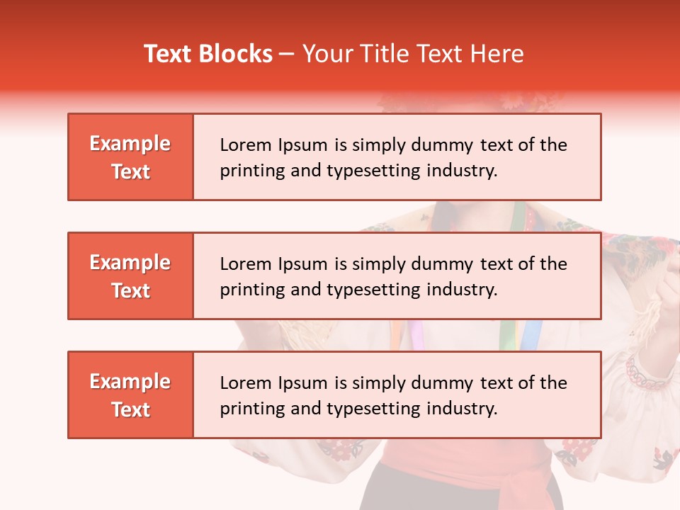 Portrait Brunette Cute PowerPoint Template
