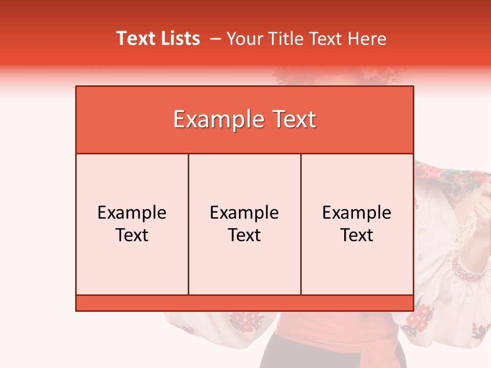 Portrait Brunette Cute PowerPoint Template