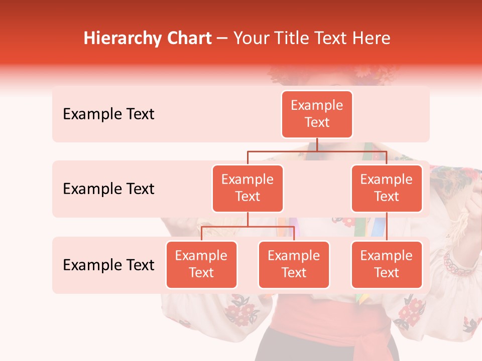Portrait Brunette Cute PowerPoint Template