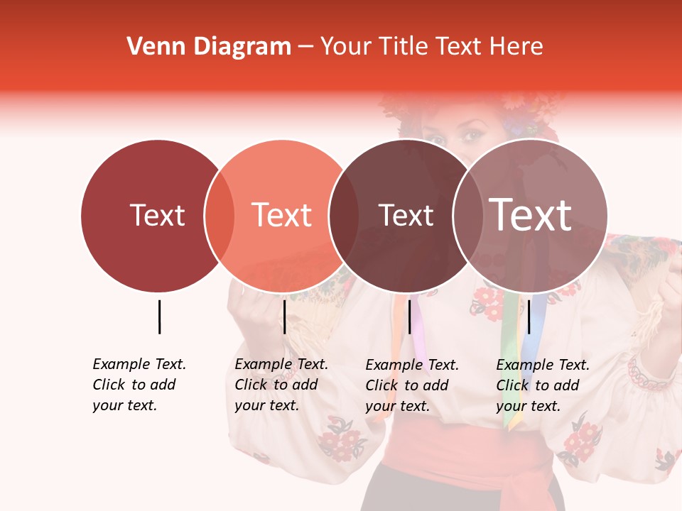 Portrait Brunette Cute PowerPoint Template