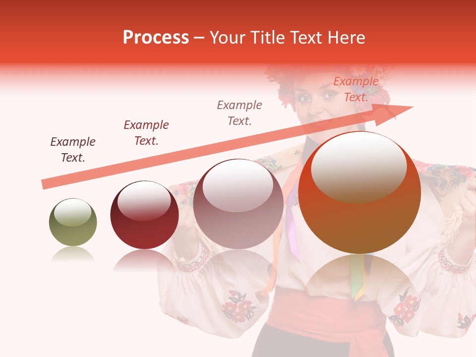 Portrait Brunette Cute PowerPoint Template