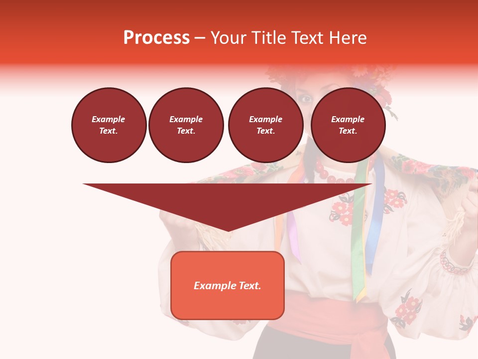 Portrait Brunette Cute PowerPoint Template