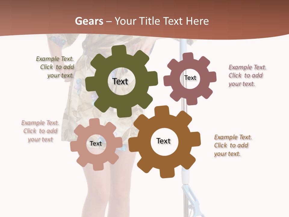 Housewife Cosiness Person PowerPoint Template