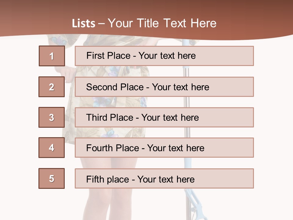 Housewife Cosiness Person PowerPoint Template