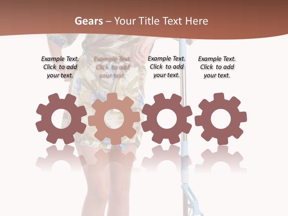 Housewife Cosiness Person PowerPoint Template