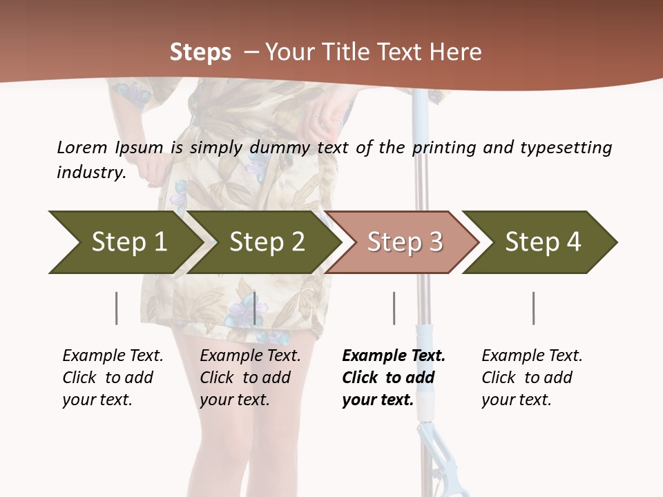 Housewife Cosiness Person PowerPoint Template