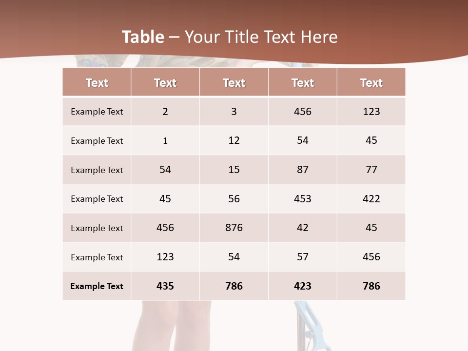 Housewife Cosiness Person PowerPoint Template