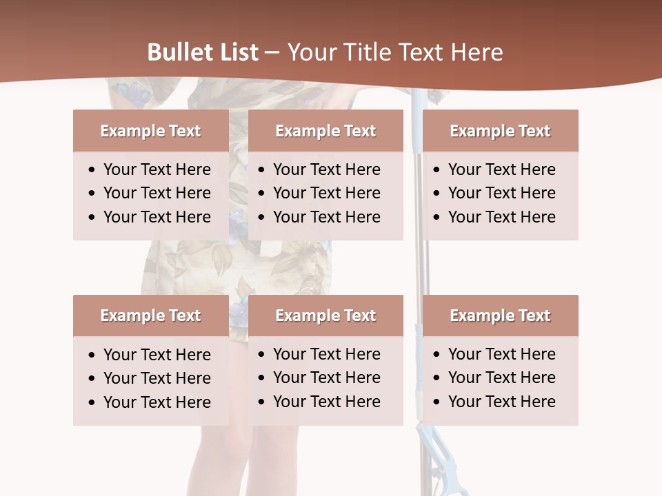 Housewife Cosiness Person PowerPoint Template