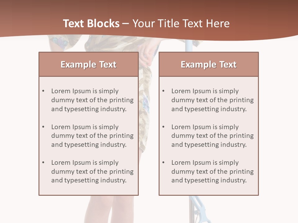 Housewife Cosiness Person PowerPoint Template