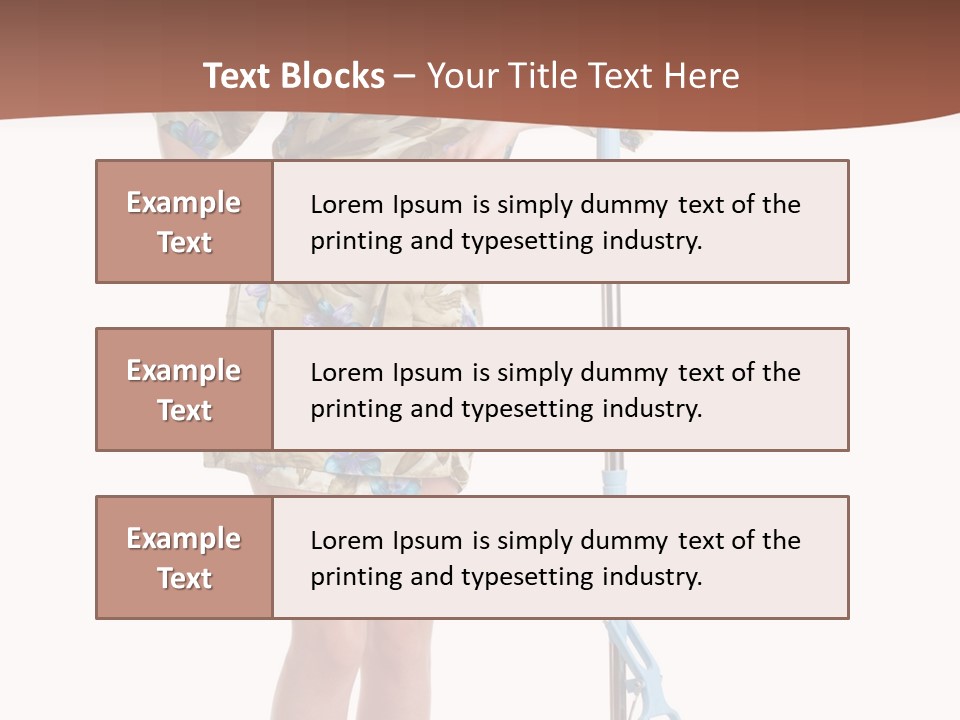 Housewife Cosiness Person PowerPoint Template