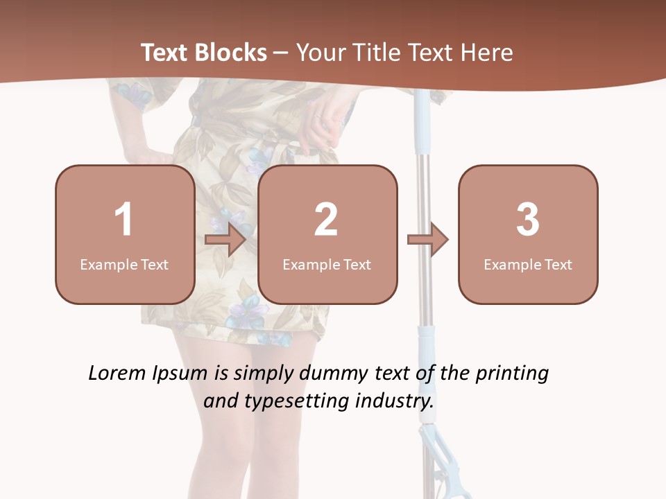 Housewife Cosiness Person PowerPoint Template