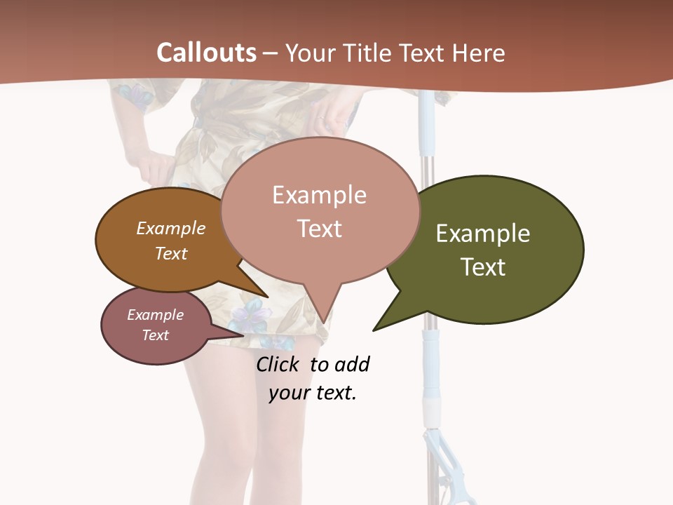 Housewife Cosiness Person PowerPoint Template