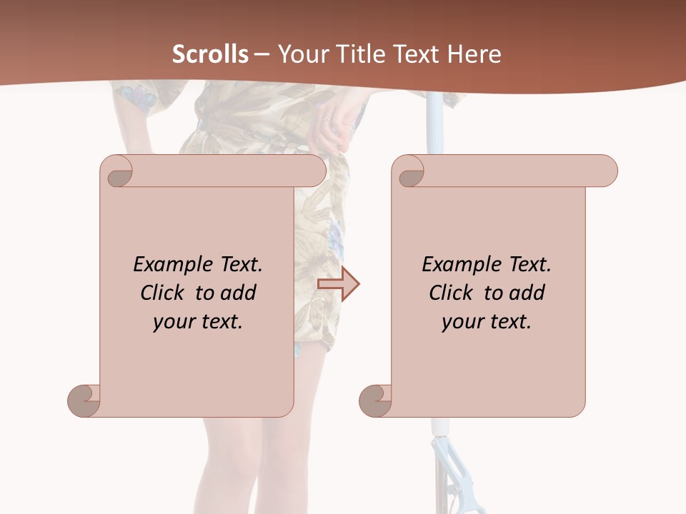 Housewife Cosiness Person PowerPoint Template