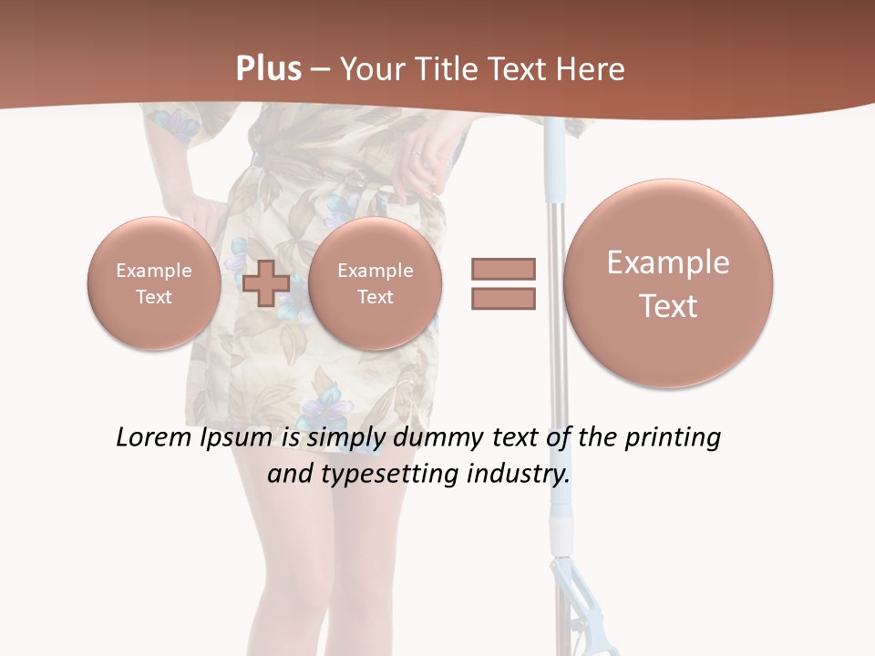 Housewife Cosiness Person PowerPoint Template