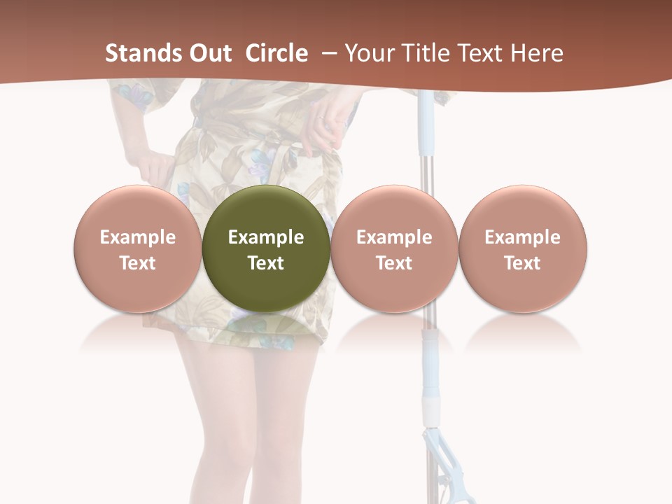 Housewife Cosiness Person PowerPoint Template