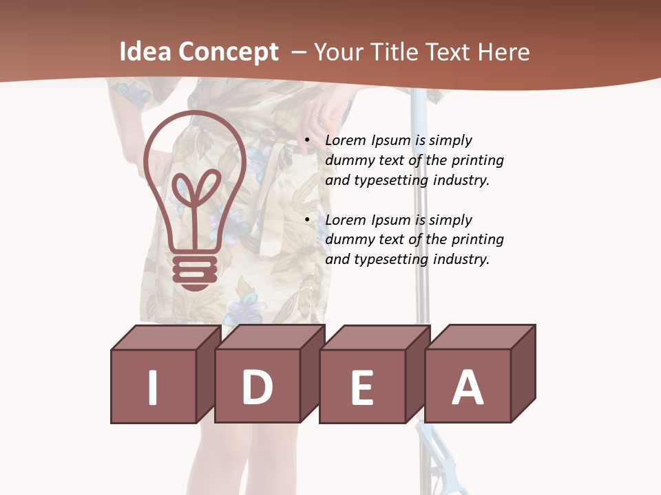 Housewife Cosiness Person PowerPoint Template