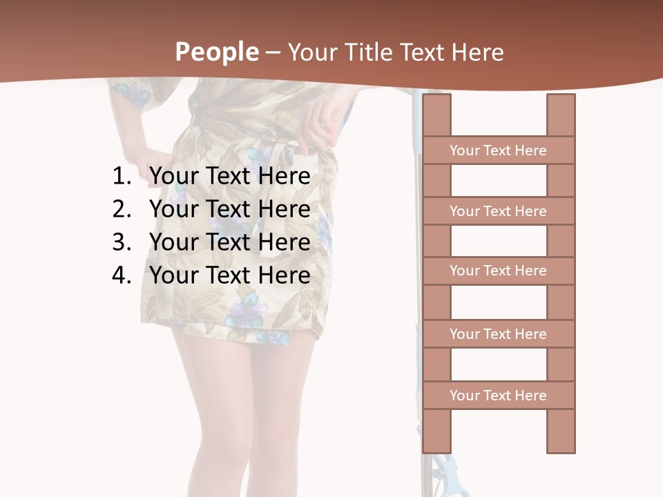 Housewife Cosiness Person PowerPoint Template