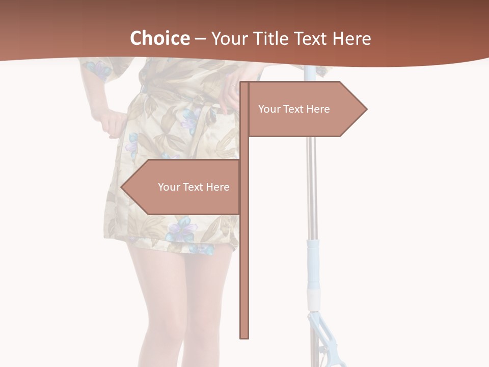 Housewife Cosiness Person PowerPoint Template