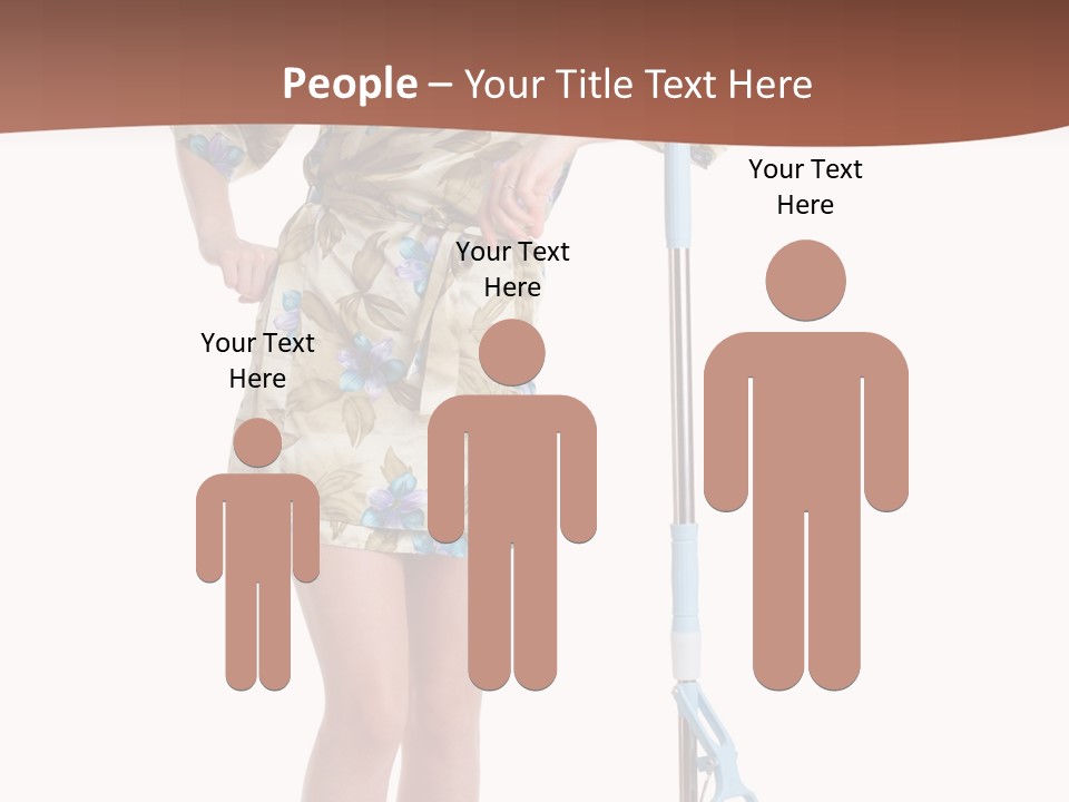 Housewife Cosiness Person PowerPoint Template