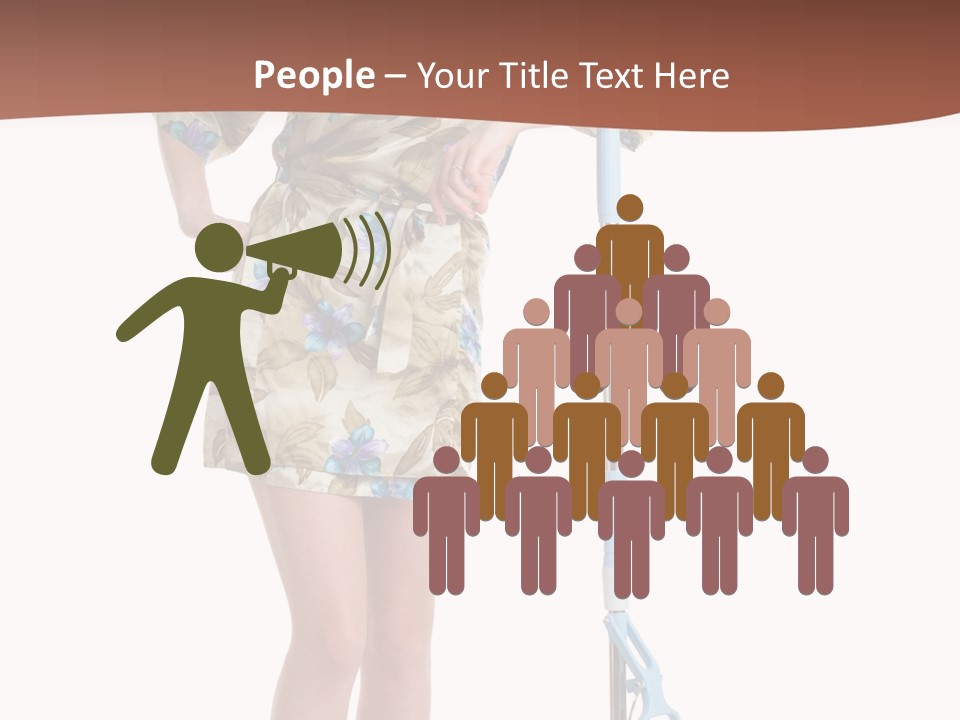 Housewife Cosiness Person PowerPoint Template